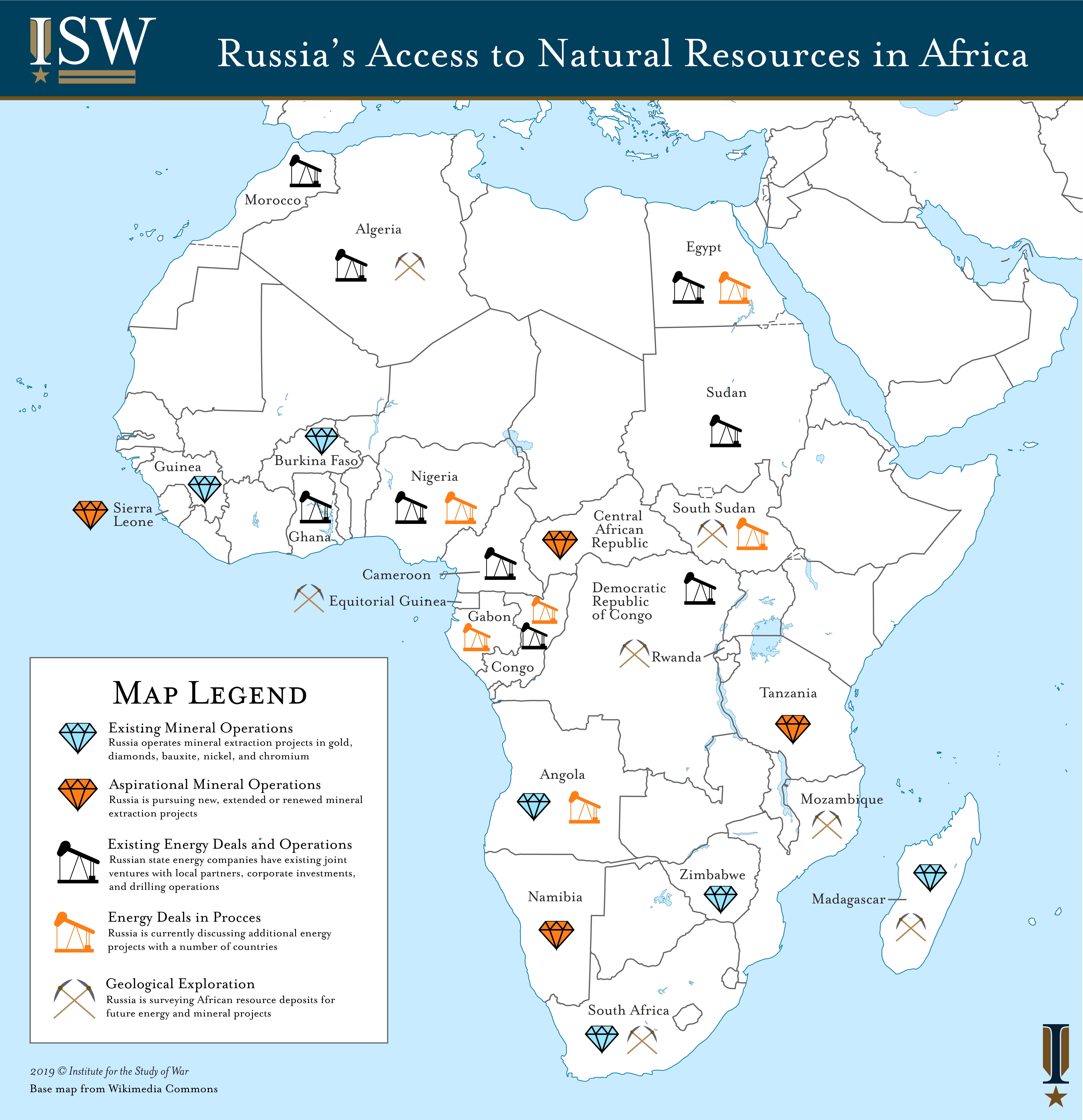 ISW Map   Russia Resource Access In Africa   November 2019 